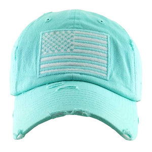 Light Blue American USA Flag Vintage Baseball Cap, Show your patriotic side with this cute patriotic  USA flag style American Flag baseball cap. Perfect to keep the sun out of your eyes, and to pull your hair back during exercises such as walking, running, biking, hiking, and more! Adjustable Velcro strap gives you the perfect fit. its awesome vintage look, Soft textured, embroidered with fun statement will become your favorite cap.