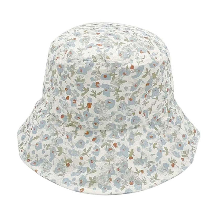 Light Blue Flower Patterned Bucket Hat, Before running out the door under the sun, you’ll want to reach for this flower-patterned bucket hat for comfort & beauty. Perfect for that bad hair day, or simply casual everyday wear. It's the perfect outfit in style while on a beach, on a tour, outing, or party.