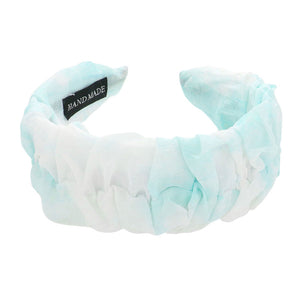 Light Blue Ombre Plated Headband, this headband looks great and keeps your hair in place and you feel so comfy. you will be protected from the harshest of elements. The plated design of ombre Headbands for women makes you look more fashionable, exquisite, and beautiful.