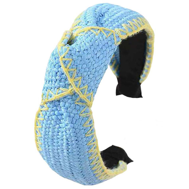 Light Blue Straw Knot Burnout Headband, create a beautiful look while perfectly matching your color with the easy-to-use straw knot burnout headband. Perfect for everyday wear, special occasions, outdoor festivals, and more. Awesome gift idea for your loved one or yourself.