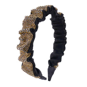 Light Col Topaz Trendy Fashionbale Bling Pleated Headband. Create a natural look while perfectly matching your color with the easy to use Pleated Headband. Adds a super neat and trendy twist to any boring style. Perfect for everyday wear; special occasions, outdoor festivals and more. Available in a variety of colors!