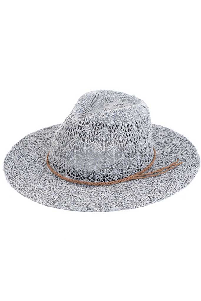 Light Gray C.C Horseshoe Lace Knitting Panama Hat, whether you’re basking under the summer sun at the beach, lounging by the pool, or kicking back with friends at the lake, a great hat can keep you cool and comfortable even when the sun is high in the sky. Comfortable, and perfect for keeping the sun off of your face, neck, and shoulders, ideal for travelers who are on vacation or just spending some time in the great outdoors.