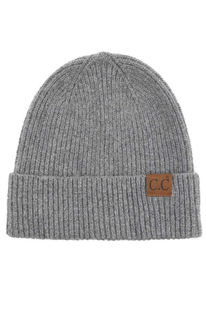 Light Melange Gray C.C Soft Recycled Fine Yarn Cuff Beanie, Stylish Comfy Warm Winter Cuff Beanie; before running out the door into the cool air, you’ll want to reach for this toasty beanie to keep you incredibly warm. Accessorize the fun way with this beanie winter hat, it's the autumnal touch you need to finish your outfit in style. Awesome winter gift accessory! Perfect Gift Birthday, Christmas, Stocking Stuffer, Secret Santa, Holiday, Anniversary, Valentine's Day, Loved One.