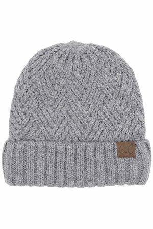 Light Melange C C Criss Cross Pattern Cuff Beanie Hat, comes with a beautiful criss-cross design with different colors that reveals your absolute smartness with beauty and ensures maximum comfort and durability. Coordinate with any outfit to match the best with absolute warmth and coziness in style. Comes in one size winter cap with a pom that fits most head sizes. Awesome winter gift accessory!