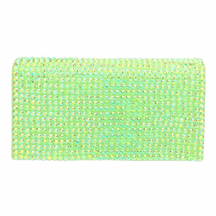 Lime Bling Studded Evening Clutch Crossbody Bag, is the perfect choice to carry on the special occasion with your handy stuff. It is lightweight and easy to carry throughout the whole day. You'll look like the ultimate fashionista while carrying this Crossbody Evening Bag. This stunning Bling Studded Clutch bag is perfect for weddings, parties, evenings, cocktail parties, wedding showers, receptions, proms, etc.