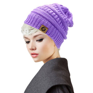 Mauve Acrylic Solid Knitted Hashtag Beanie Hat. Before running out the door into the cool air, you’ll want to reach for these toasty beanie to keep your hands incredibly warm. Accessorize the fun way with these beanie, it's the autumnal touch you need to finish your outfit in style. Awesome winter gift accessory!