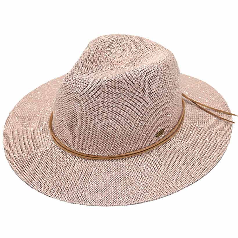 Mauve C C Knitted Panama Hat with Sequins, a beautiful & comfortable panama hat with sequins is suitable for summer wear to amp up your beauty & make you more comfortable everywhere. Excellent panama hat with sequins for wearing while gardening, traveling, boating, on a beach vacation, or to any other outdoor activities. A great cap can keep you cool and comfortable even when the sun is high in the sky.