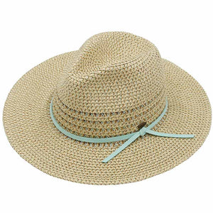 Mint C.C Faux Suede Trim Multi Color Panama Hat, Keep your styles on even when you are relaxing at the pool or playing at the beach. Large, comfortable, and perfect for keeping the sun off of your face, neck, and shoulders. Perfect summer, beach accessory. Ideal for travelers who are on vacation or just spending some time in the great outdoors. 