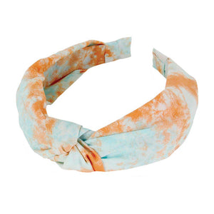 Mint Tie Dye Burnout Knot Headband, create a natural & beautiful look while perfectly matching your color with the easy-to-use Knot Burnout Headband. Add a super neat and trendy knot to any boring style. Perfect for everyday wear, special occasions, festivals, and more. Awesome gift idea for your loved one or yourself.