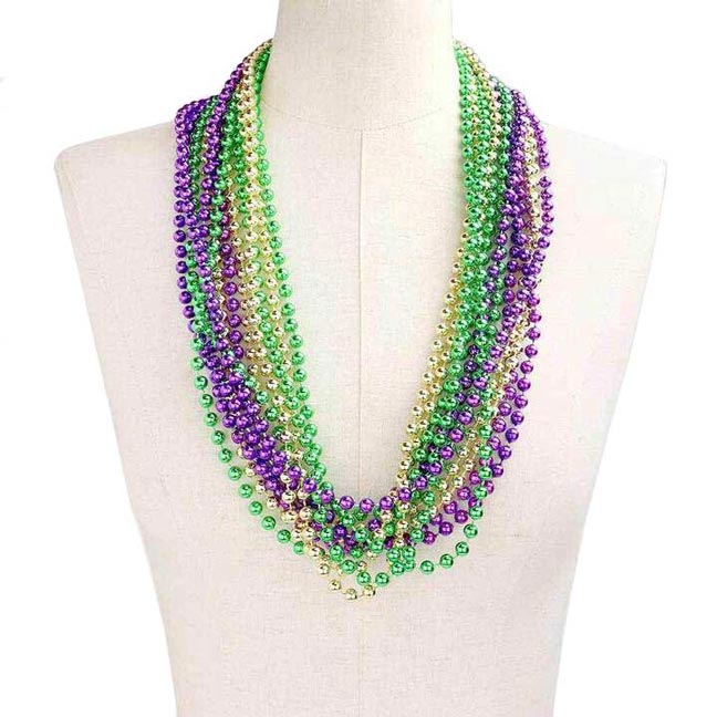 19-22'' Multi-Color Wooden Bead Necklace-0291-46