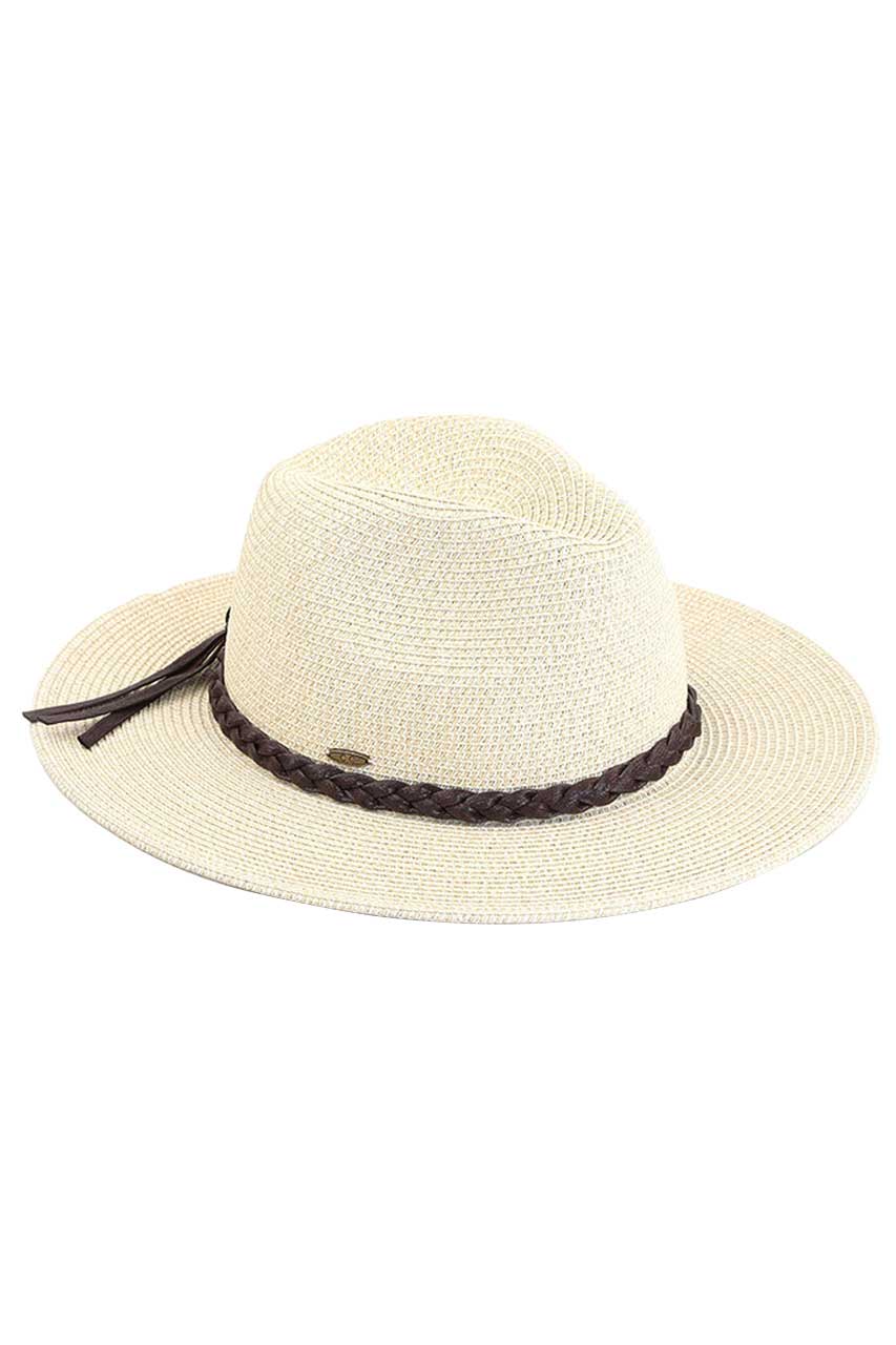 Multi Beige C.C Straw Panama Hat. Show your trendy side with this Straw Panama Sun hat. Have fun and look Stylish. Great for covering up when you are having a bad hair day, keep you incredibly relax as a great hat can keep you cool and comfortable even when the sun is high in the sky. perfect for protecting you from the rain, wind, snow, beach, pool, camping or any outdoor activities.