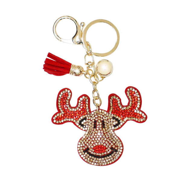 Multi Bling Rudolph Tassel Key Chain, is an attractive and perfect seasonal gift accessory for your loved ones. This keychain is the best to carry around the keys to your treasure box or your hideout! Make your close ones feel special and make them laugh with this beautiful tassel key chain. You can give this Rudolph key chain as a gift to your loved ones to make their Christmas special.