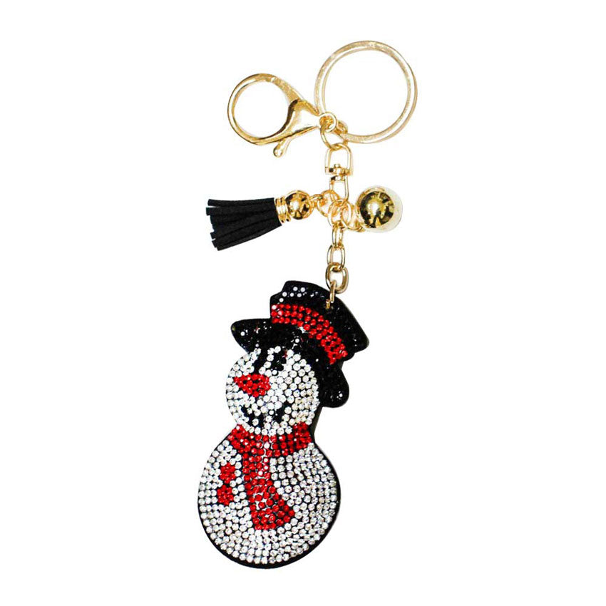 Multi Bling Snowman Tassel Key Chain, is an attractive and perfect seasonal gift accessory for your loved ones. This keychain is the best to carry around the keys to your treasure box or your hideout! Make your close ones feel special and make them laugh with this beautiful tassel key chain. You can give this snowman key chain as a gift to your loved ones to make their Christmas special.