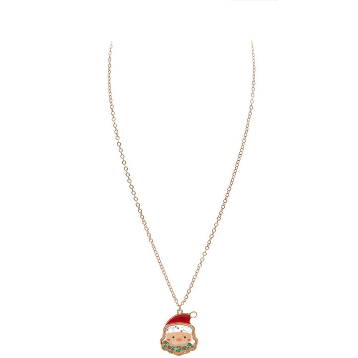 Multi Christmas Santa Claus Pendant Kids Necklace, Let your kid wear this awesome Christmas-themed Pendant Necklace with any look for a hint of bling! A delicately polished necklace that will enhance her look. It's versatile enough for wearing straight through the week. Coordinate with any ensemble from casual to daily wear. The perfect addition to your attire and to every outfit. Make your kid feel special and stand out from the crowd with this Santa Claus kids necklace. Merry Christmas!