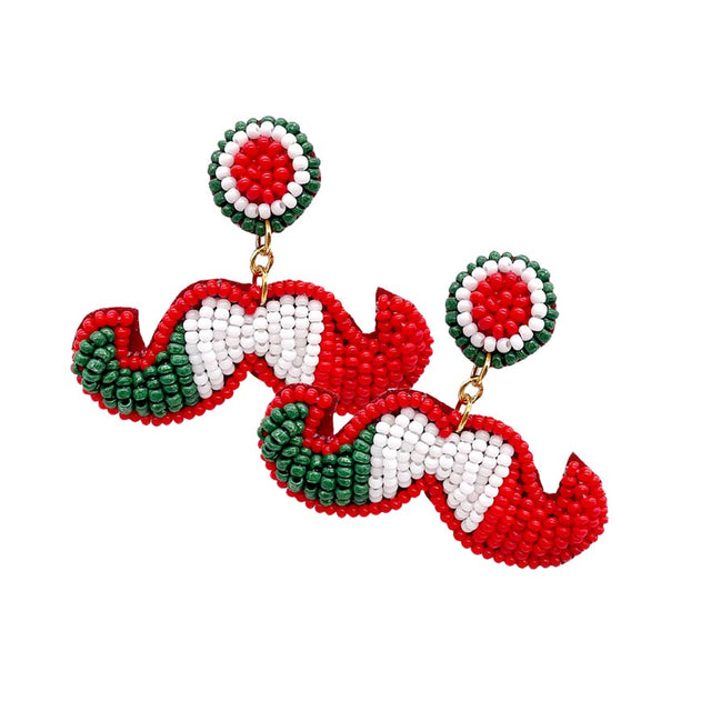 Multi Felt Back Seed Beaded Mustache Dangle Earrings, these Mustache Dangle Earrings are elegant, and fun, and make a great addition to any outfit! Very lightweight and eye-catchy! These are also perfect and exclusive gifts the fathers day. Perfect Gift for Birthday, Anniversary, night out, or just because, any Occasion.