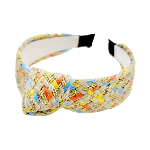 Diadema con nudo trenzado desgastado - Multineutral