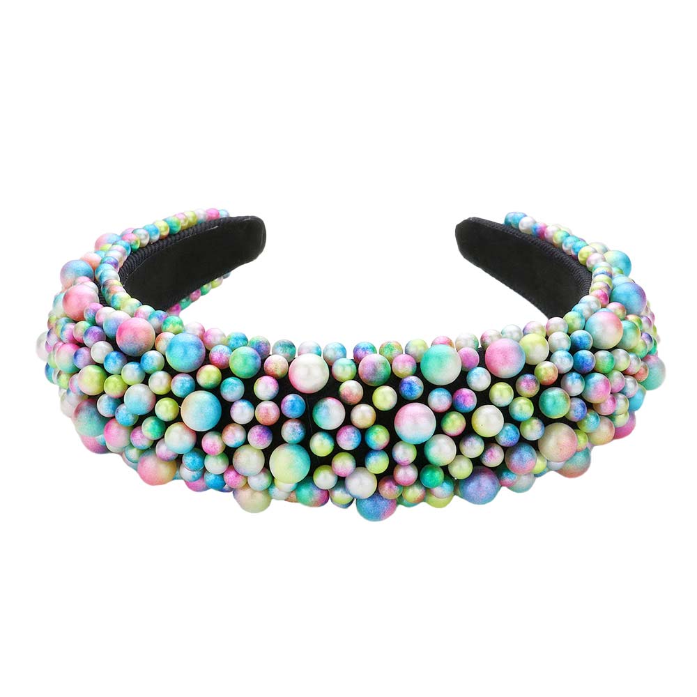 Multi Pearl Cluster Headband, create a natural & beautiful look while perfectly matching your color with the easy-to-use Cluster Headband. Push your hair back and spice up any plain outfit with this Pearl headband! Perfect for everyday wear, special occasions, and more. Awesome gift idea for your loved one or yourself.