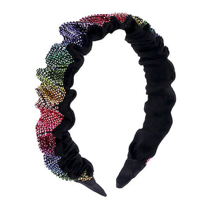 Multi Trendy Fashionbale Bling Pleated Headband. Create a natural look while perfectly matching your color with the easy to use Pleated Headband. Adds a super neat and trendy twist to any boring style. Perfect for everyday wear; special occasions, outdoor festivals and more. Available in a variety of colors!