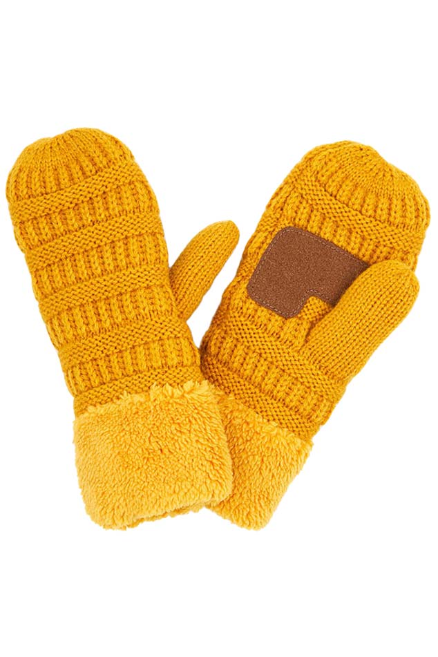 Mustard C C Solid Color Knitted Mitten Gloves, give your look so much more eye-catching with a solid color. It gives you a cozy feel, very fashionable, attractive, and cute looking in the winter season and cold days. This easy and classic glove is soft and muted. Before running out the door into the cool air, you’ll want to reach for these toasty gloves to keep your hands incredibly warm. An awesome pair of gloves that fits with any outfit with style.