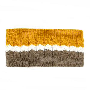 Mustard Triple Colored Cable Knit Fleece Headband. This beautiful solid color Headband easy to use, light weight, Push back your hair with this exquisite knitted headband, spice up any plain outfit! Be ready to receive compliments. Be the ultimate trendsetter wearing this chic headband with all your stylish outfits! Very beautiful accessory for ladies, For occasions: parties, birthdays, weddings, festivals, dances, celebrations, ceremonies, gift and other daily activities.