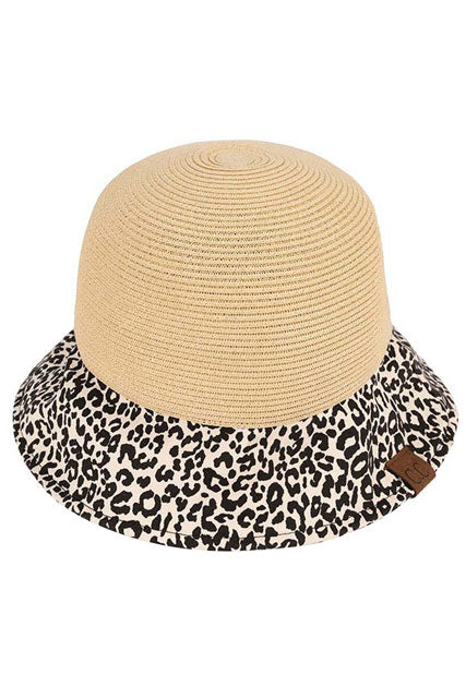 Natural C.C Baby Leopard Print Cloche Straw Bucket Hat, whether you’re basking under the summer sun at the beach, lounging by the pool, or kicking back with friends at the lake, a great hat can keep you cool and comfortable even when the sun is high in the sky. Large, comfortable, and perfect for keeping the sun off of your face, neck, and shoulders, ideal for travelers who are on vacation or just spending some time in the great outdoors.