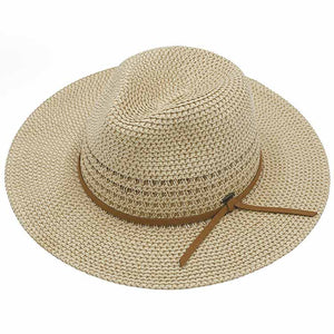 Natural C.C Faux Suede Trim Multi Color Panama Hat, Keep your styles on even when you are relaxing at the pool or playing at the beach. Large, comfortable, and perfect for keeping the sun off of your face, neck, and shoulders. Perfect summer, beach accessory. Ideal for travelers who are on vacation or just spending some time in the great outdoors. 