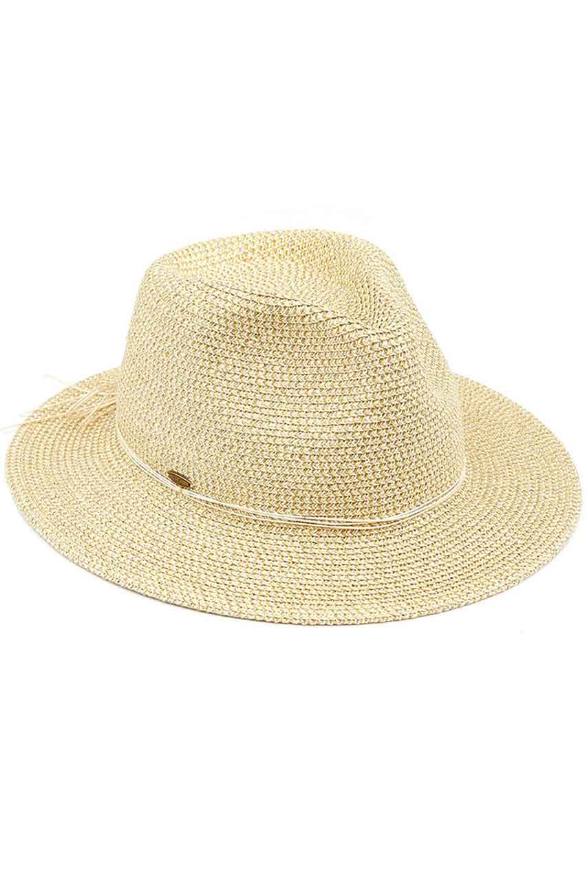 Natural C.C Lurex Paper Straw Panama Sun Hat, whether you’re basking under the summer sun at the beach, lounging by the pool, or kicking back with friends at the lake, a great hat can keep you cool and comfortable even when the sun is high in the sky. Large, comfortable, and perfect for keeping the sun off of your face, neck, and shoulders, ideal for travelers who are on vacation or just spending some time in the great outdoors.