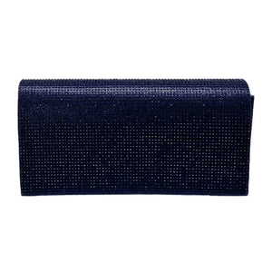 Navy Bling Evening Clutch Crossbody Bag, look like the ultimate fashionista even when carrying a small Clutch Crossbody for your money or credit cards. Great for when you need something small to carry or drop in your bag. Perfect for grab and go errands, keep your keys handy & ready for opening doors as soon as you arrive.
