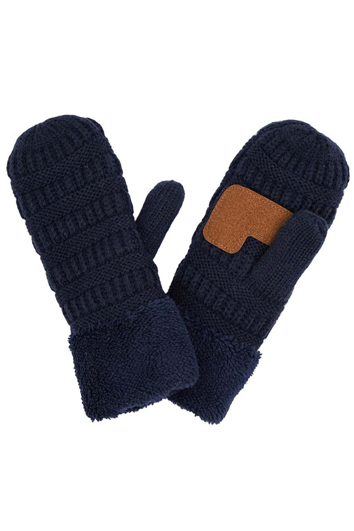 Navy C C Solid Color Knitted Mitten Gloves, give your look so much more eye-catching with a solid color. It gives you a cozy feel, very fashionable, attractive, and cute looking in the winter season and cold days. This easy and classic glove is soft and muted. Before running out the door into the cool air, you’ll want to reach for these toasty gloves to keep your hands incredibly warm. An awesome pair of gloves that fits with any outfit with style.