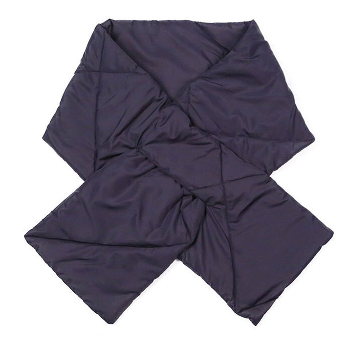 Navy Padding Oblong Pull Through Scarf, delicate, warm, on trend & fabulous, a luxe addition to any cold-weather ensemble. Great for daily wear in the cold winter to protect you against chill, classic infinity-style scarf & amps up the glamour with plush material that feels amazing snuggled up against your cheeks.