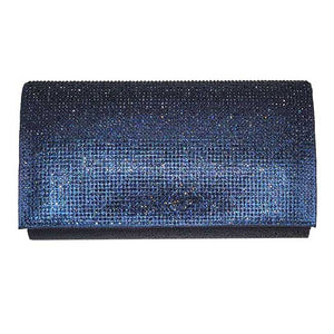 Navy One Inside Slip Pocket Shimmery Evening Clutch Bag, This high quality evening clutch is both unique and stylish. perfect for money, credit cards, keys or coins, comes with a wristlet for easy carrying, light and simple. Look like the ultimate fashionista carrying this trendy Shimmery Evening Clutch Bag!