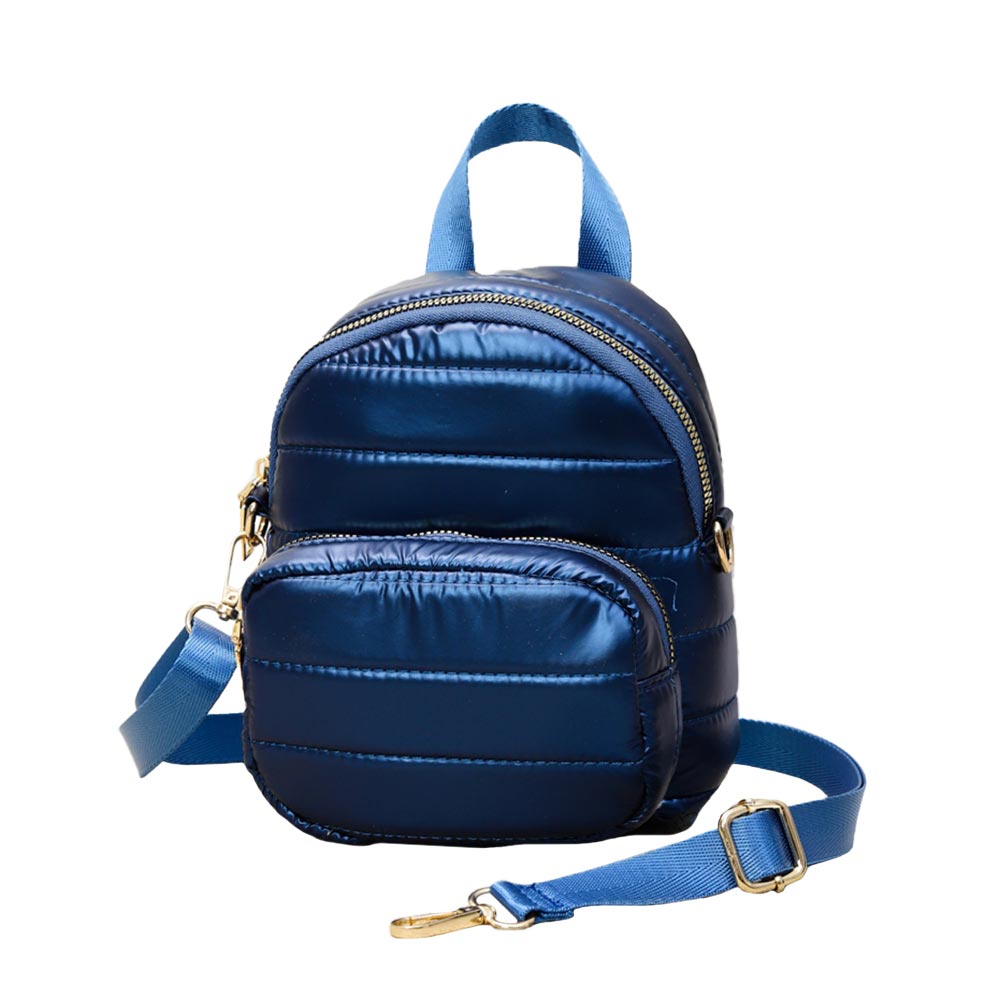 Solid Puffer Mini Backpack Bag Solid Puffer Mini Backpack Bag