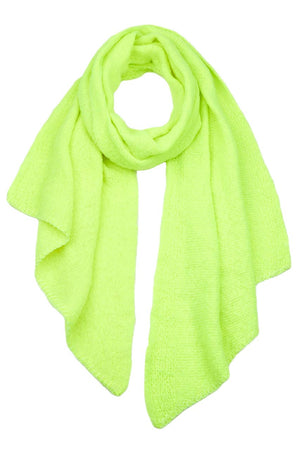 Neon Lime C C Bias Cut Scarf With Whipstitched Edging, Add a beautiful look and touch of perfect class to your outfit in style. Nicely designed with whipstitched Edging that gives a unique yet awesome appearance with comfort and warmth. Perfect weight makes it wearable to complement your outfit, or with your favorite fall jacket. Great for daily wear in the cold winter to protect you against the chill.