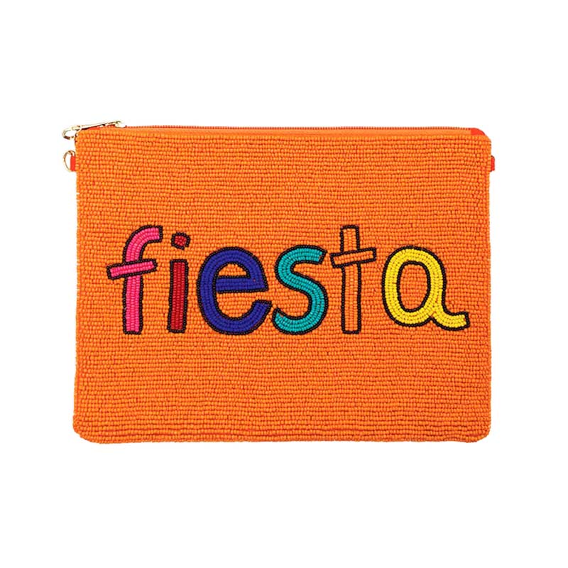 Ivory Fiesta Seed Beaded Message Clutch Crossbody Bag, these awesome fiesta message clutch crossbody bags are a wonderful accessory for your fiesta Day outfit or any other occasion where you need some extra luck! Be the ultimate fashionista carrying this trendy fiesta Seed Beaded clutch bag! Great for when you need something small to carry or drop in your bag. perfect for makeup, money, credit cards, keys or coins, and many more things.