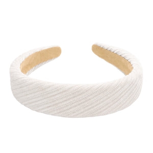 Neutral Oblique Line Detailed Headband, this headband looks great and keeps your hair in place and you feel so comfy. you will be protected from the harshest of elements. Perfect for a wide range of sports, even from yoga and hiking to running and cycling. A cute gift for the person you love the most.