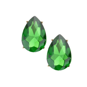 Olive Green Post Back Teardrop Stone Evening Earrings. Beautifully crafted design adds a gorgeous glow to any outfit. Jewelry that fits your lifestyle! Perfect Birthday Gift, Anniversary Gift, Mother's Day Gift, Anniversary Gift, Graduation Gift, Prom Jewelry, Just Because Gift, Thank you Gift.
