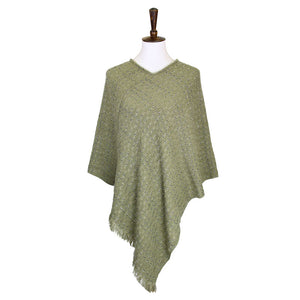 Olive Green Solid Plaid Poncho, these poncho is made of soft and breathable material. It keeps you absolutely warm and stylish at the same time! Easy to pair with so many tops. Suitable for Weekend, Work, Holiday, Beach, Party, Club, Night, Evening, Date, Casual and Other Occasions in Spring, Summer, and Autumn. Throw it on over so many pieces elevating any casual outfit! Perfect Gift for Wife, Mom, Birthday, Holiday, Anniversary, Fun Night Out.