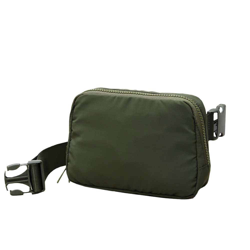 Olive Green Solid Puffer Sling Bag, show your trendy side with this awesome solid puffer sling bag. It's great for carrying small and handy things. Keep your keys handy & ready for opening doors as soon as you arrive. The adjustable lightweight features room to carry what you need for those longer walks or trips. These Puffer Sling Bag packs for women could keep all your documents, Phone, Travel, Money, Cards, keys, etc., in one compact place, comfortable within arm's reach. Stay comfortable and smart.