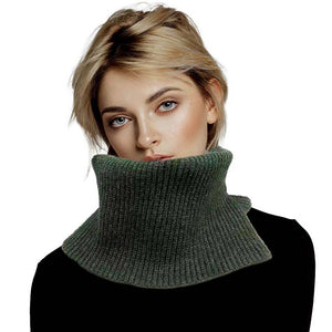 Olive Green Solid Ribbed Knit Snood Scarf, is a highly versatile scarf to wear with any outfit in perfect style. Great for daily wear in the cold winter to protect you against the chill. A ribbed knit-style scarf that amps up the glamour with a plush material that feels amazing and snuggled up against your cheeks. A fashionable eye-catcher will quickly become one of your favorite accessories.
