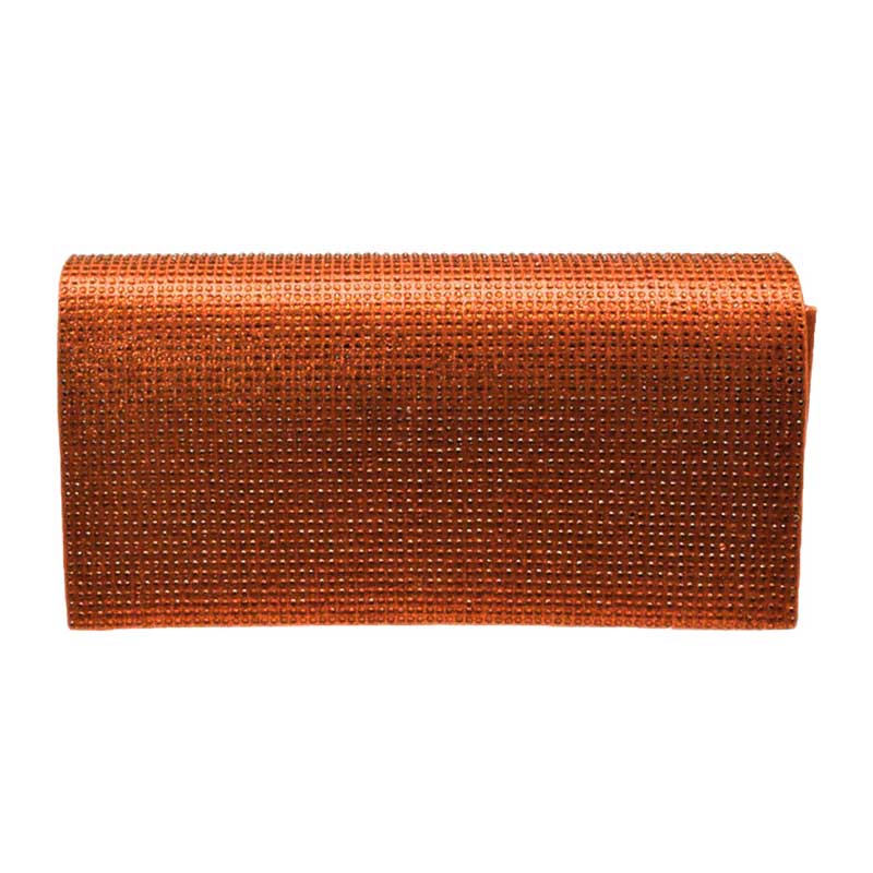 Orange Bling Evening Clutch Crossbody Bag, look like the ultimate fashionista even when carrying a small Clutch Crossbody for your money or credit cards. Great for when you need something small to carry or drop in your bag. Perfect for grab and go errands, keep your keys handy & ready for opening doors as soon as you arrive.