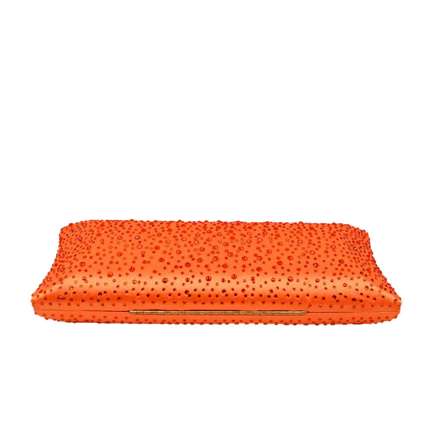 Orange Luxury Satin Evening Handbag Clutch Bag Bridal Party Purse, is the perfect choice to carry on the special occasion with your handy stuff. It is lightweight and easy to carry throughout the whole day. You'll look like the ultimate fashionista carrying this trendy clutch Bag. The beautiful design makes it stunning and will increase your beauty to a greater extent making you stand out from the crowd. 