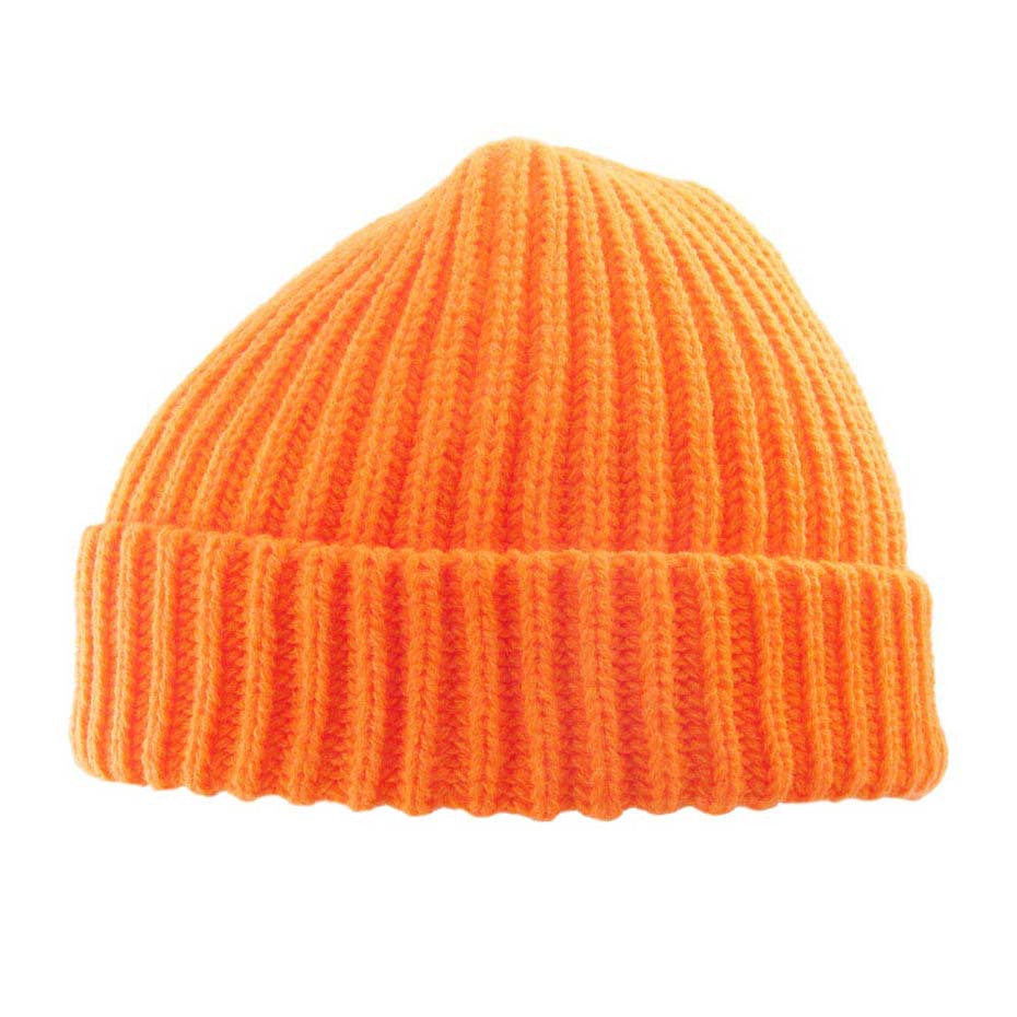 Orange Ribbed Knit Cuffed Beanie Hat, The beanie hat is made of soft, gentle, skin-friendly, and elastic fabric, which is very comfortable to wear. This exquisite design is embellished with shimmering Bling Studded for the ultimate glam look! It provides warmth to your head and ears, protects you from the wind, chill & cold weather, and becomes your ideal companion in autumn and winter.