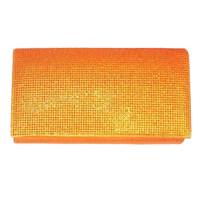 Orange One Inside Slip Pocket Shimmery Evening Clutch Bag, This high quality evening clutch is both unique and stylish. perfect for money, credit cards, keys or coins, comes with a wristlet for easy carrying, light and simple. Look like the ultimate fashionista carrying this trendy Shimmery Evening Clutch Bag!