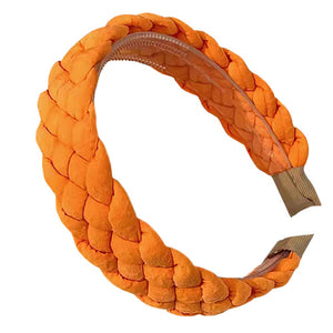 Orange Solid Raffia Braided Headband, create a natural & beautiful look while perfectly matching your color with the easy-to-use raffia braided headband. Push your hair back and spice up any plain outfit with this headband! Be the ultimate trendsetter & be prepared to receive compliments wearing this chic headband with all your stylish outfits! 