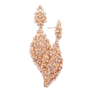 Peach Bubble Stone Dangle Evening Earrings, put on a pop of color to complete your ensemble. Perfect for adding just the right amount of shimmer & shine and a touch of class to special events. Perfect Birthday Gift, Anniversary Gift, Mother's Day Gift, Graduation Gift.
