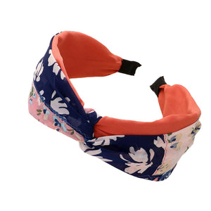 Pink Abstract Flower Patterned Twisted Headband, create a natural & beautiful look while perfectly matching your color with the easy-to-use abstract flower patterned twisted headband. Perfect for everyday wear, special occasions, outdoor festivals, and more. Awesome gift idea for your loved one or yourself.