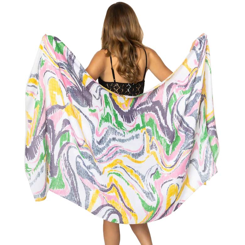 Pink Abstract Printed Oblong Scarf, This lightweight oblong scarf in soothing colors features a traditional Abstract design. The beautifully crafted design adds a gorgeous glow to any outfit. Suitable for holidays, Casual, or any Occasions in Spring, Summer, and Autumn. There is a perfect gift for any occasion.