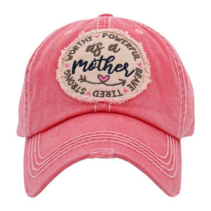 Pink As A Mother Message Vintage Baseball Cap, is a fun, cool & Message, Mother-themed cap that gives you a different yet beautiful look to amp up your confidence. Show your love for Mother with this beautiful Vintage Baseball Cap. An excellent gift for your mom on a birthday, mother's day, or any other meaningful occasion.