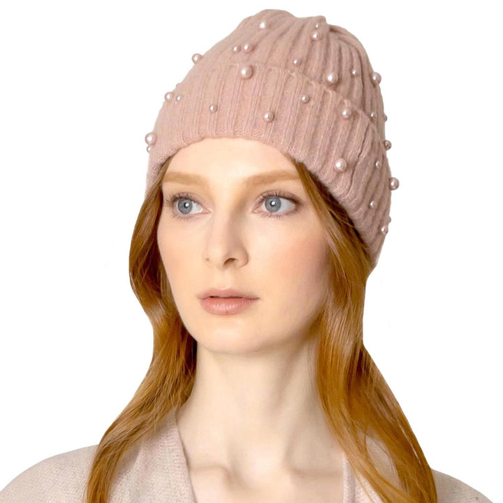 Pink Beautiful Pearl Beanie Hat, you’ll want to reach for this toasty beanie to keep you incredibly warm and show your trendy choice off. Whenever you wear this beanie hat, you'll look like the ultimate fashionista with the royal look of accented pearl theme. Accessorize the fun way with this pom hat which gives you the autumnal touch needed to finish your outfit in style. Beautiful winter gift accessory and Perfect Gift for Birthdays, Christmas, holidays, anniversaries, Valentine’s Day, etc. 