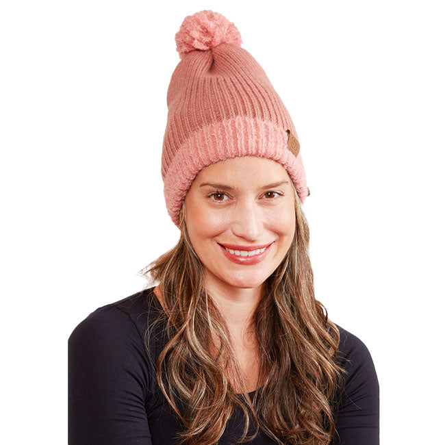 Pink Face Mask Holder Button Cable Knit Pom Pom Beanie Hat. These awesome trendy women’s Beanie With Pom Pom are Warm, durable and comfortable. This will be your go-to beanie this fall and winter season. The classic style allows you to enhance your outfit, no matter your wardrobe. Accessorize the fun way with this pom pom hat, Awesome winter gift accessory! Perfect Gift Birthday, Christmas, Stocking Stuffer, Secret Santa, Holiday, Anniversary, Valentine's Day, Loved One.